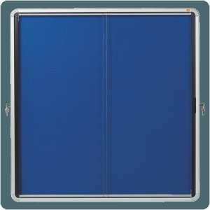 Gablota filcowa Nobo Premium Plus 12 x A4, niebieska (drzwiczki przesówne) 1902566