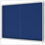 Gablota filcowa Nobo Premium Plus 18 x A4, niebieska (drzwiczki przesówne) 1915334