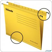 Teczki zawieszane Esselte Classic A4, żółty, (25szt) PENDAFLEX 90314