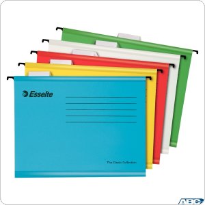 Teczki zawieszane Esselte Classic A4, kolory mix, (10szt) 93042