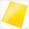 Teczka kartonowa z gumką WOW Leitz, żółta 39820016