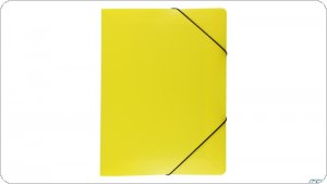 Teczka A4 z gumką 20mm kolor żółty PP TG-02-04 BIURFOL