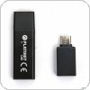Pendrive USB 2.0 X-Depo 16GB + Type-C Adapter czarny Platinet PMFEC16B Akcesoria komputerowe