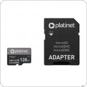 Karta pamięci Micro SDxc + adapter 128GB class10 UIII A1 90MB / s Platinet PMMSDX128UIII