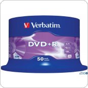 Płyta DVD + R VERBATIM CAKE(50szt) Matt Silver 4.7GB x16 43550