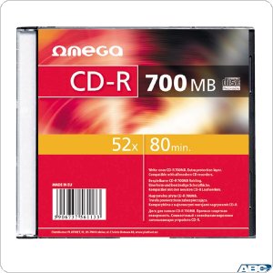 Płyta OMEGA CD-R 700MB 52X SLIM CASE (1szt) OMS1