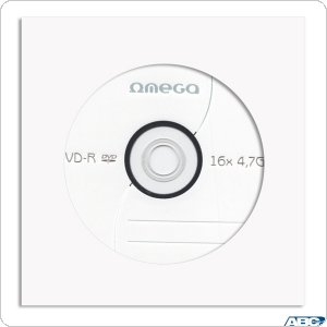 Płyta OMEGA DVD+R 4,7GB 16X KOPERTA (1szt) OMD16K1+